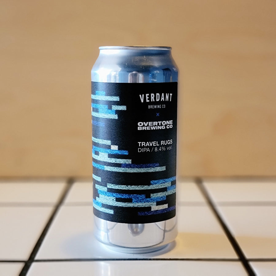 Verdant x Overtone. Travel Rugs, DIPA, 8.4%